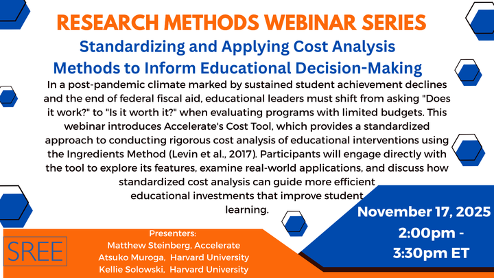 description of research methods webinar series
