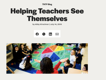 Helping Teachers See Themselves