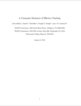 a composite estimator of effective teaching