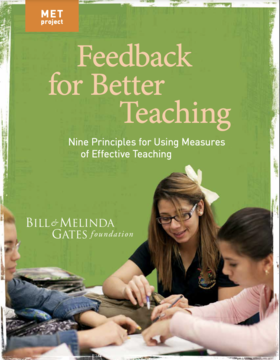 Feedback for better teaching