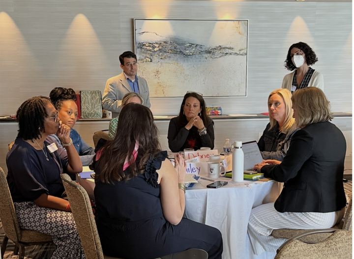 Leaders discussing their plans for the year ahead