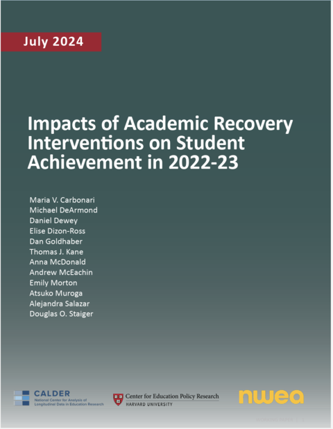 Impacts of Academic Recovery Interventions