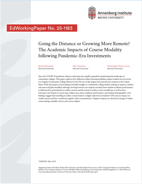 EdWorking Paper