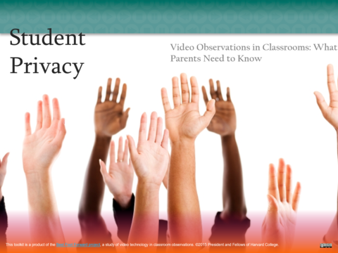 front cover of the powerpoint Student Privacy