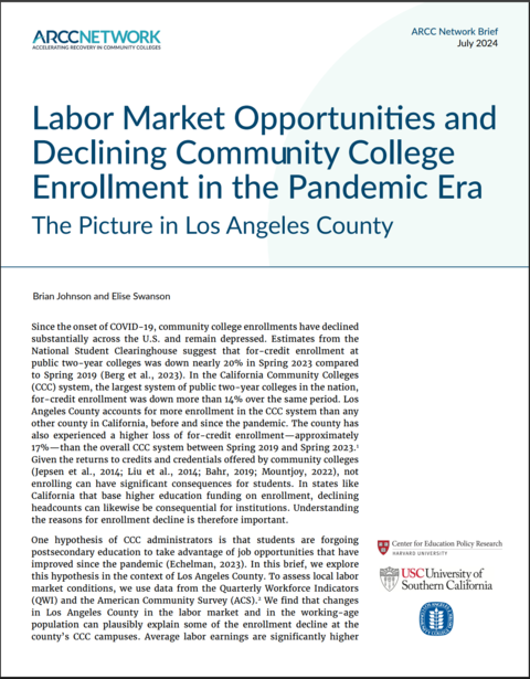 Labor Market Opportunities
