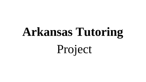 Arkansas Tutoring Project